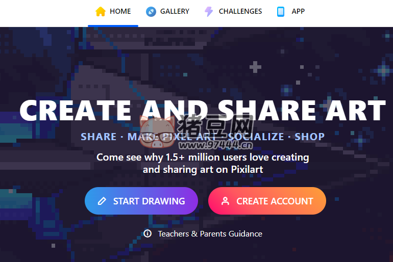 pixilart：一个创造和分享像素艺术的网站
