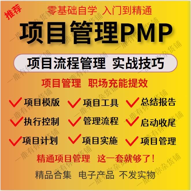 PMP 项目管理全套实施验收工具箱文档资料