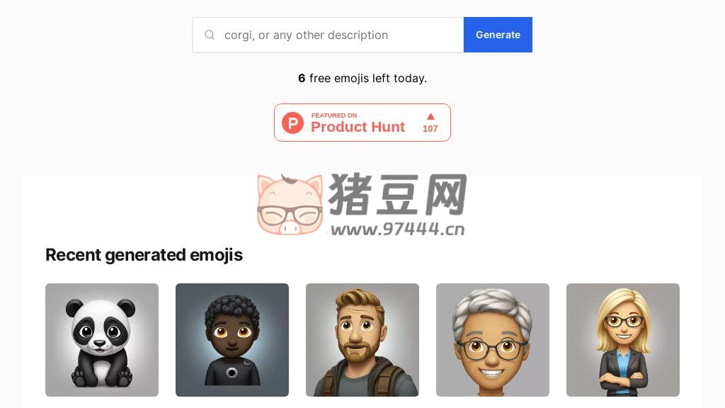 AI Emoji Generator：在线 AI 生成 Emoji 表情