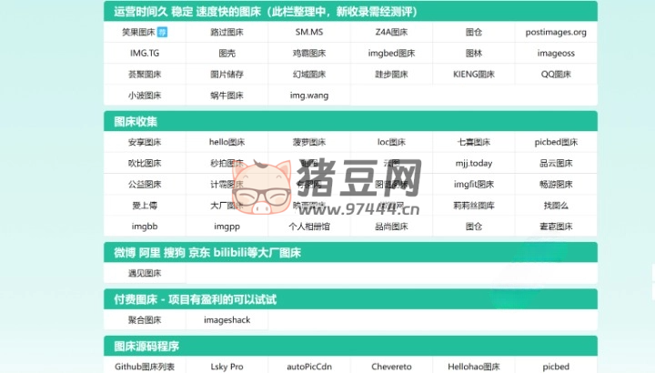 imgdh：图床导航网站