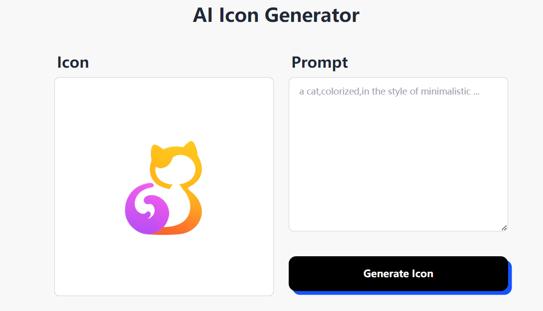 AI Icon Generator：AI 图标生成器