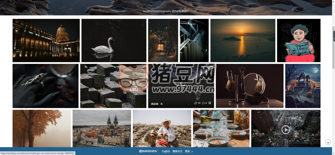 Pixabay：国外老牌无版权素材网站