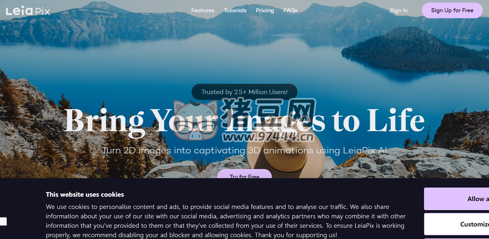 LeiaPix：将 2D 照片转 3D 效果 AI 工具