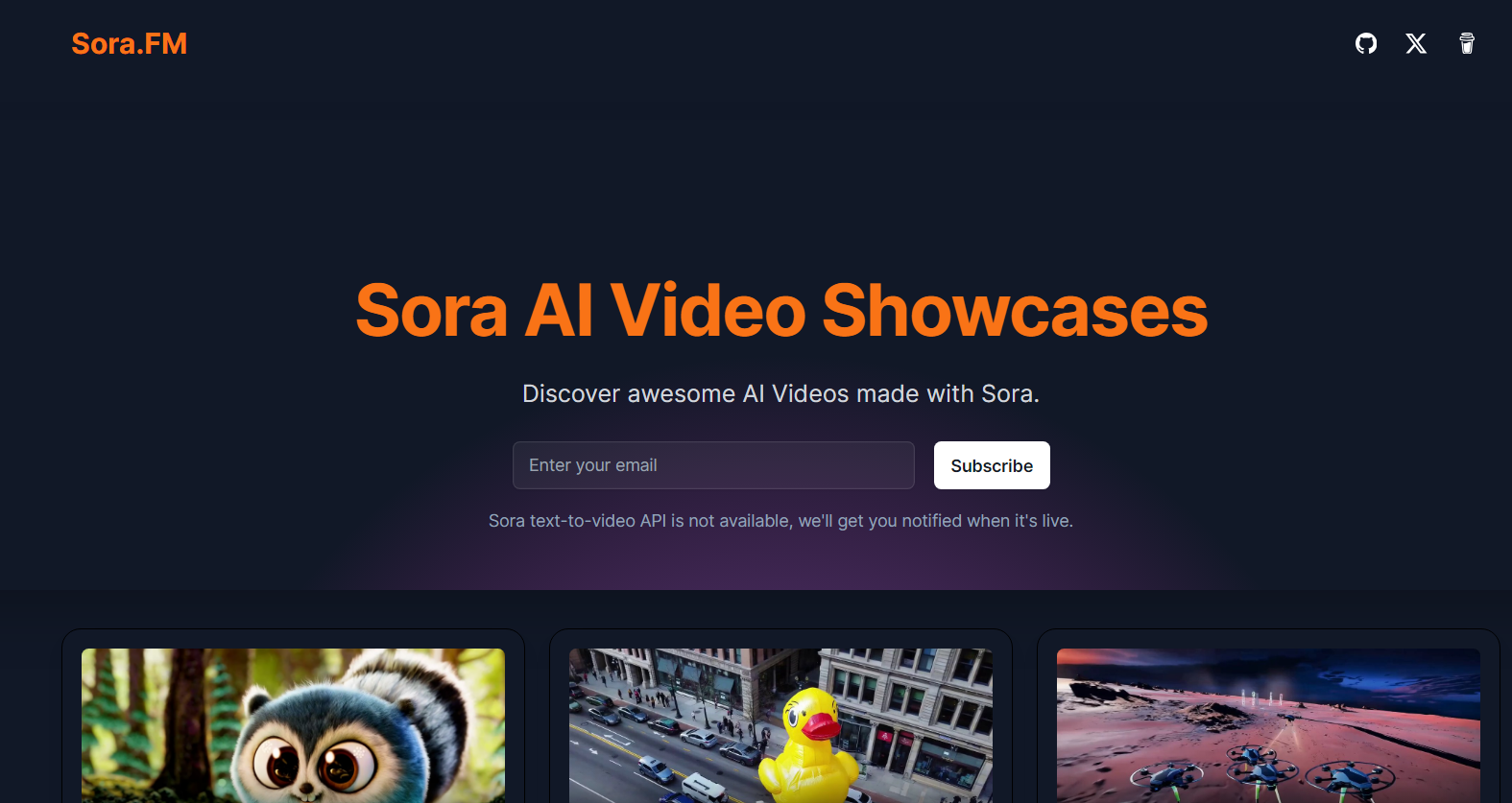 Sora AI Video Showcases：Sora AI 视频生成器模板