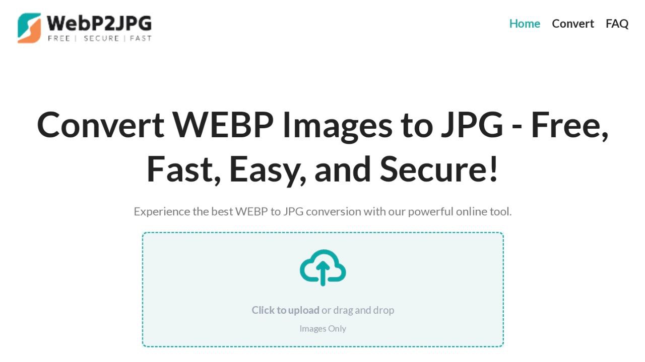 Webp2Jpg：在线免费 WebP 图像转换 JPG 工具