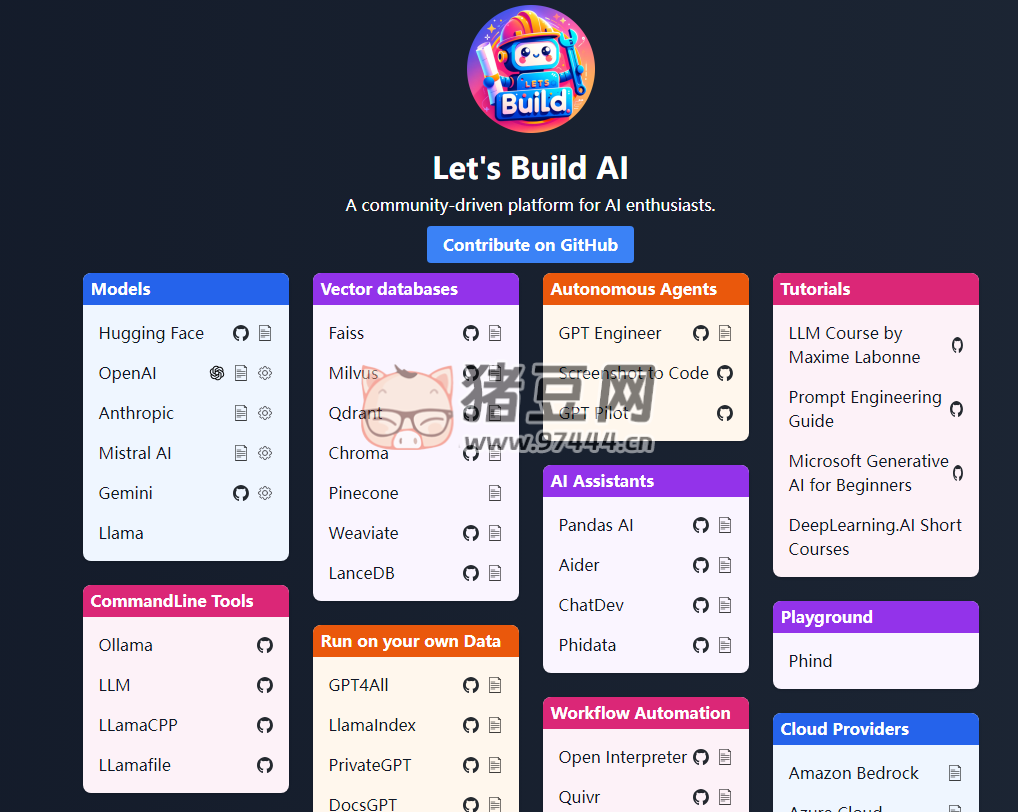 Let’s Build AI：一个在线实用 AI 导航网站