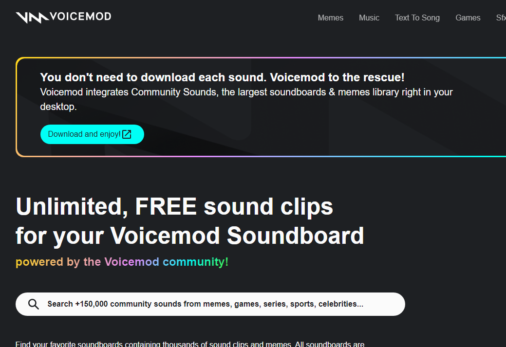 voicemod：提供无限、免费的声音剪辑，还有 AI 生成的歌曲