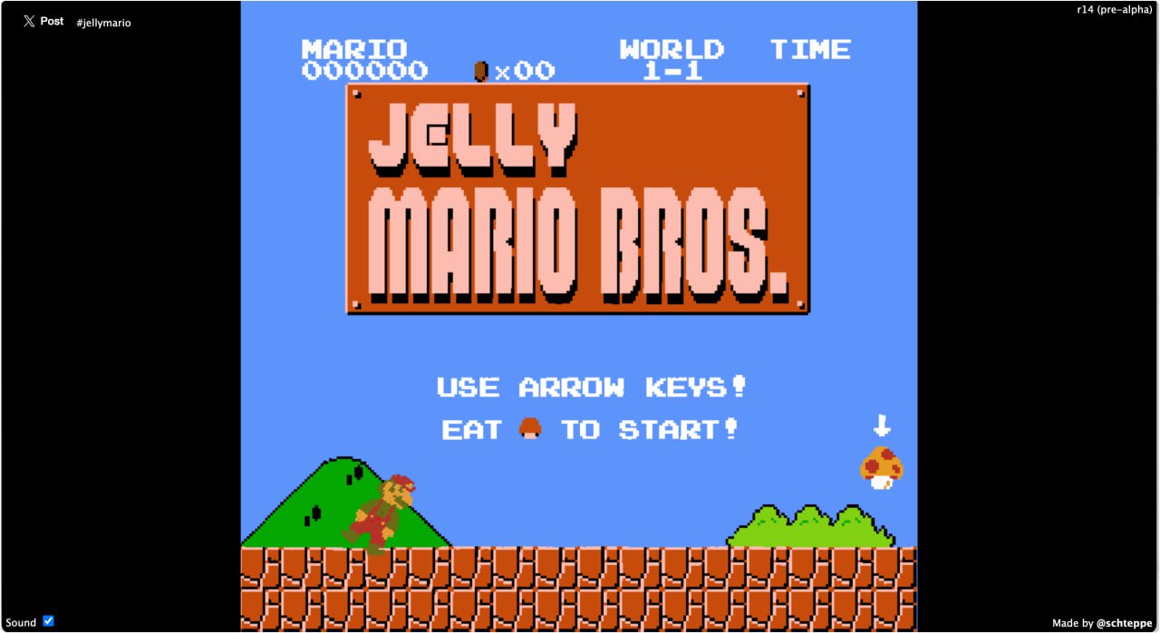 Jelly Mario Bros：水母版《超级马里奥》网页游戏