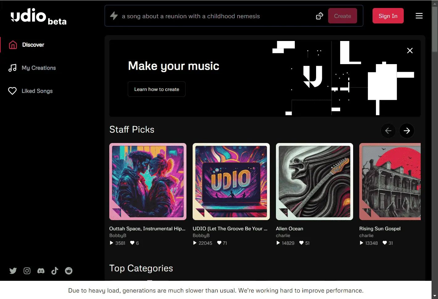 Udio V1：AI 通过文本提示生成各种风格的音乐模型
