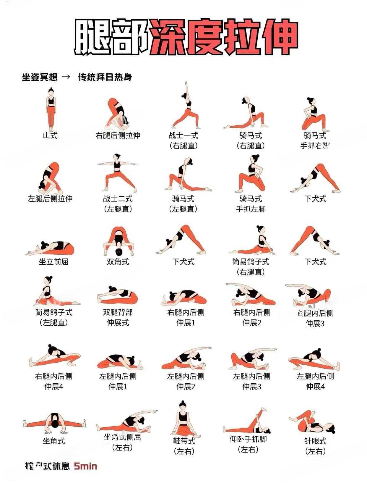 瑜伽主题排课姿势动作图
