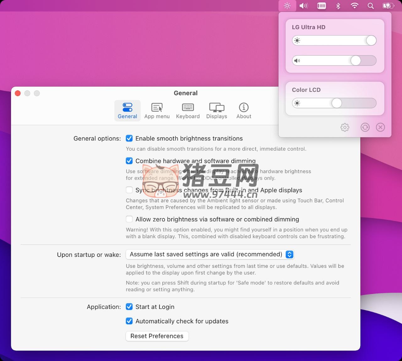 MonitorControl v4.2.0 一款 Mac 外接显示器亮度和音量调节工具