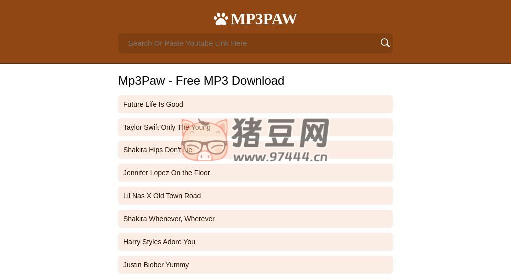 MP3Paw：一个基于 YouTube 的音乐搜索引擎