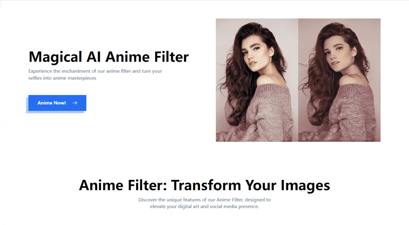 AI Anime Filter：AI 动漫滤镜，将照片转换成动漫风格