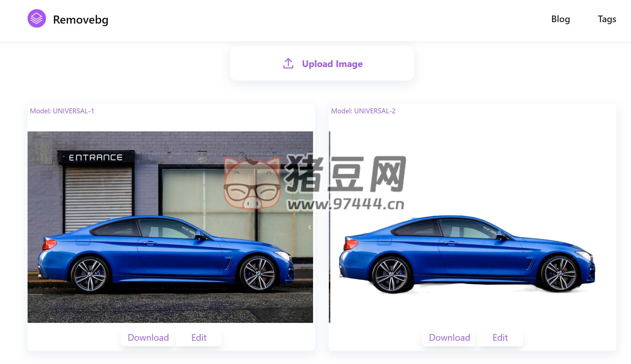 Removebg：免费图片 AI 背景去除工具