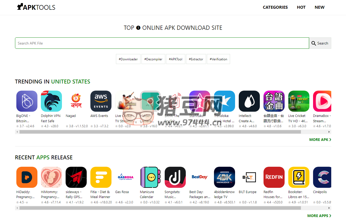 APKTools：在线安卓 APK 软件下载网站
