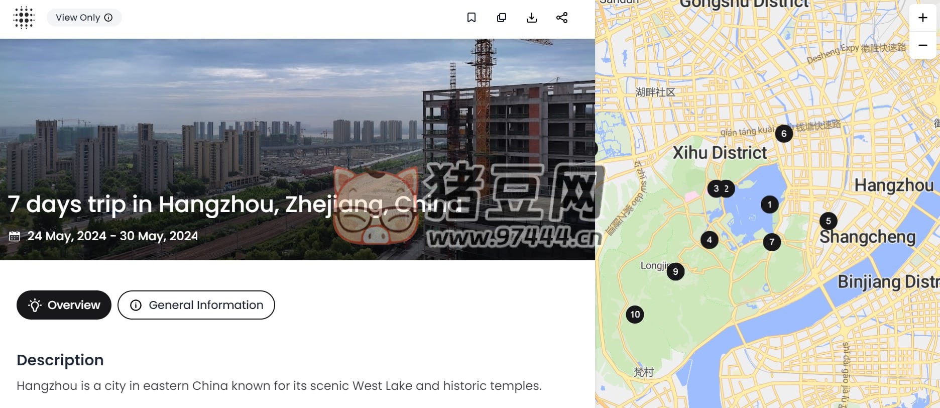 Wonderplan：一个免费的 AI 旅行规划工具