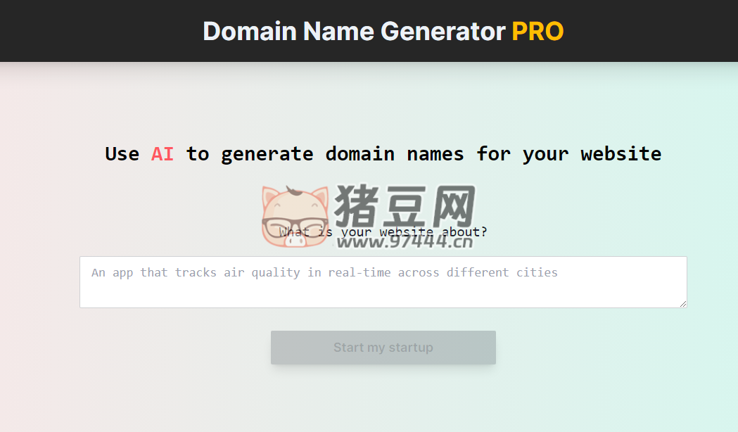 Domain Name Generator PRO：AI 域名生成器