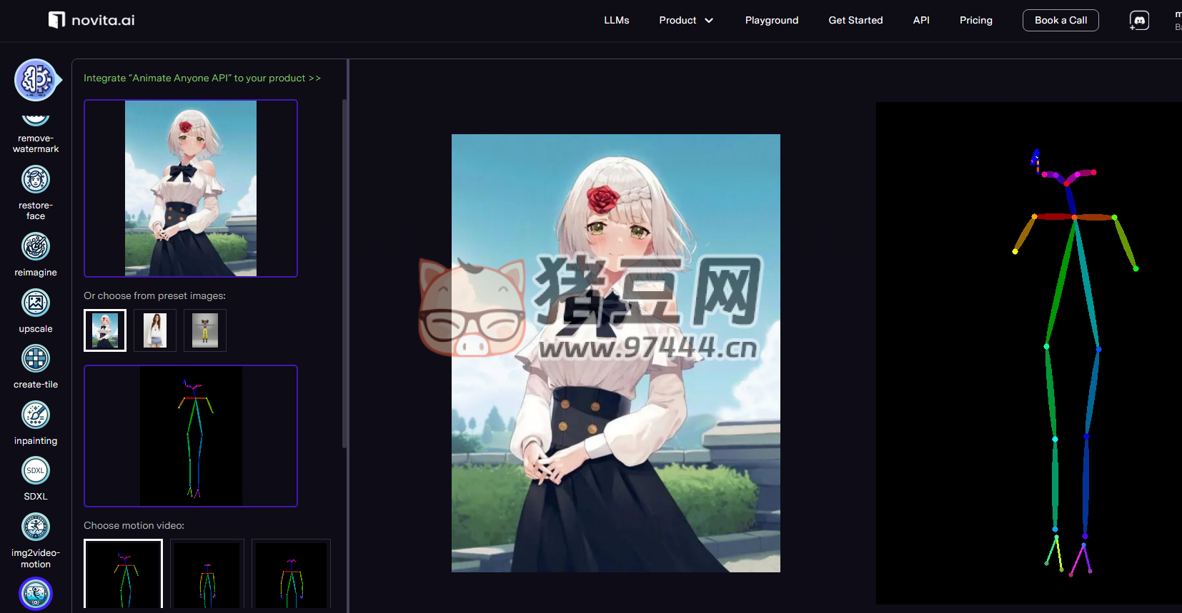 AnimateAnyone：静态图片到视频生成器