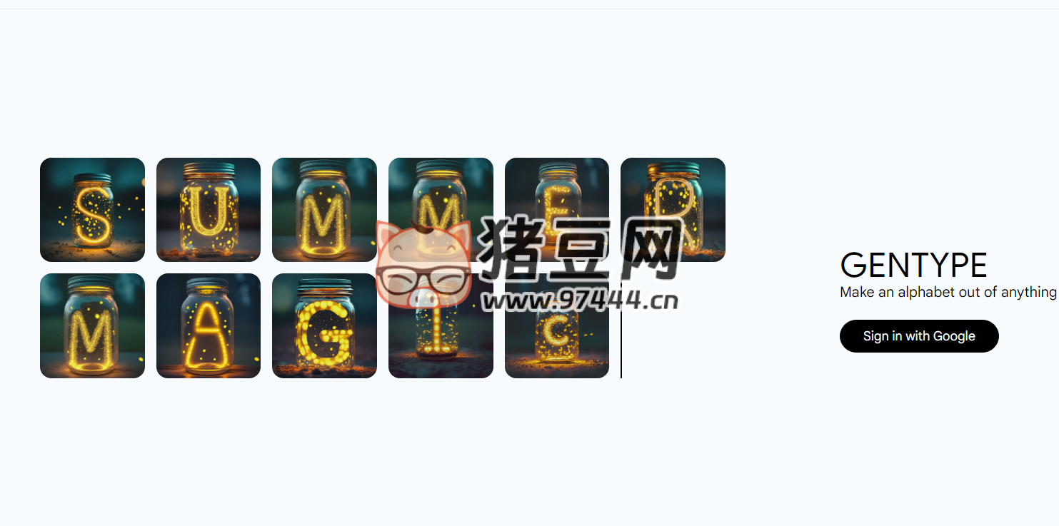 GenType：Google AI 字母表生成器