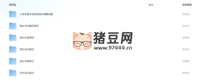 衡水中学合集（小初高学习资料&学霸笔记）