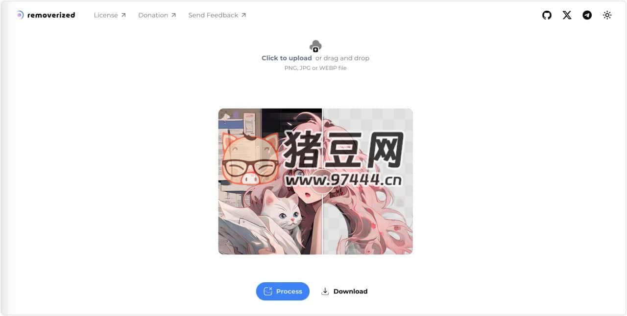 removerized：在线 AI 背景去除抠图工具