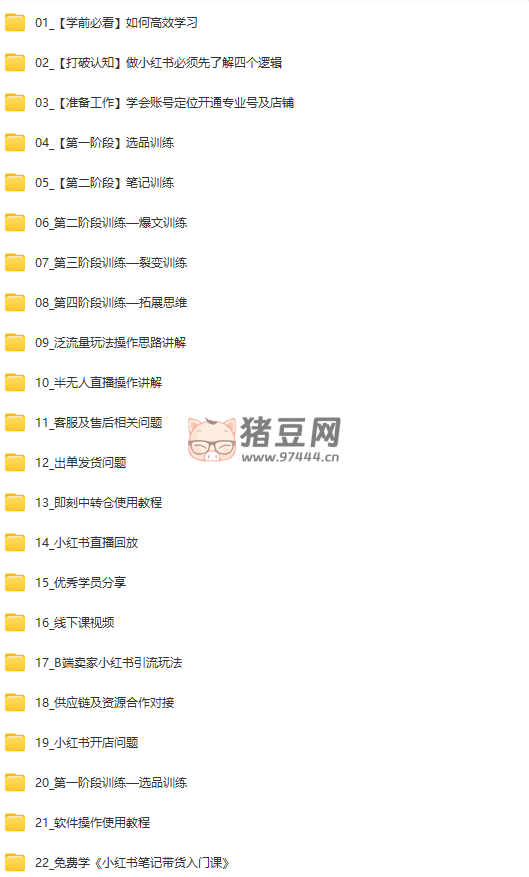 小红书笔记带货课