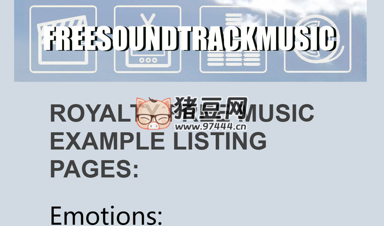 freesoundtrackmusic：一个丰富的 bgm 下载站