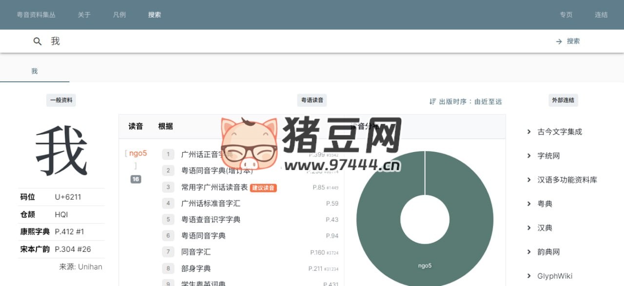 粤音资料集丛：一个粤语读音查询网站