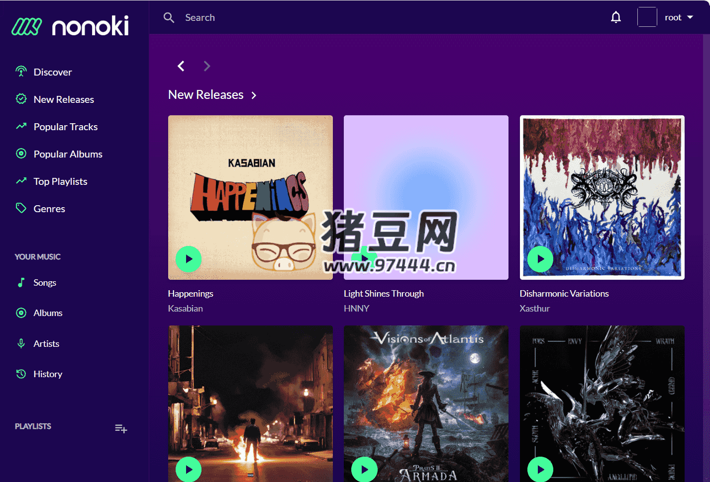 Nonoki：免费在线音乐平台