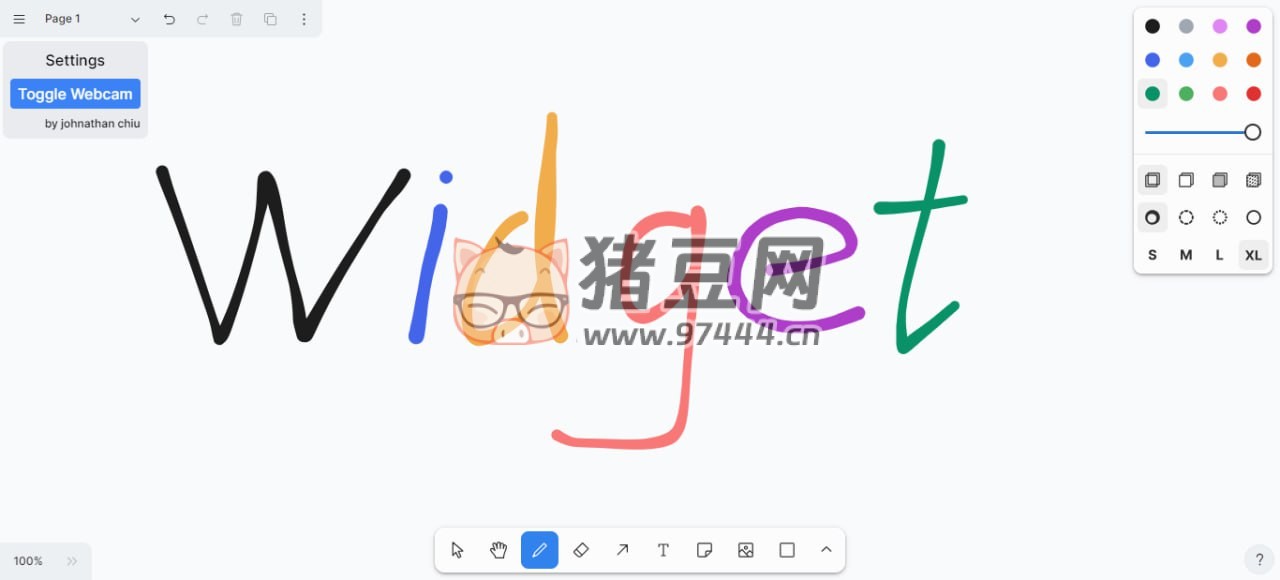 Floating Whiteboard：在线白板画图工具