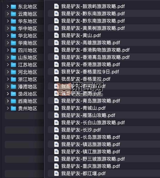 《我是驴友》国内旅游攻略 PDF 电子书合集