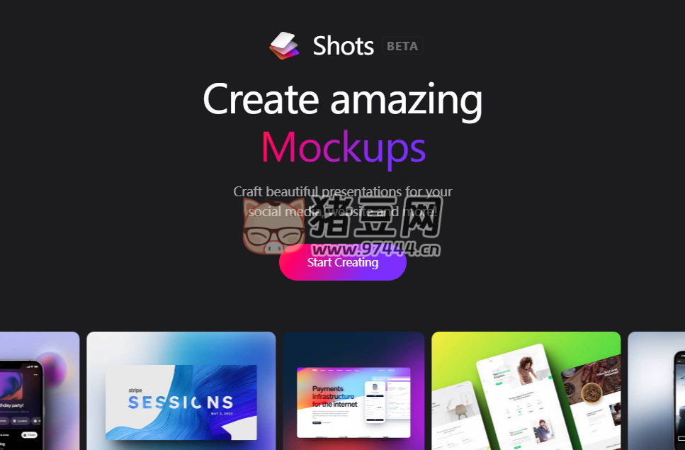 Shots.so：在线截图美化，给图片添加精美套壳的工具