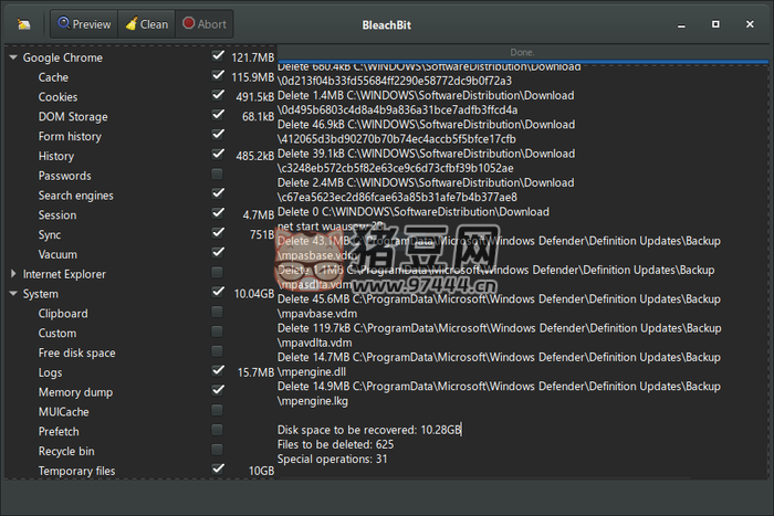 BleachBit：免费开源的系统清理工具