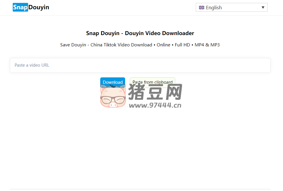 Snap Douyin：抖音 TikTok 无水印视频下载工具