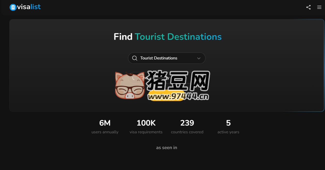 Visa List：全球签证指南签证要求大全