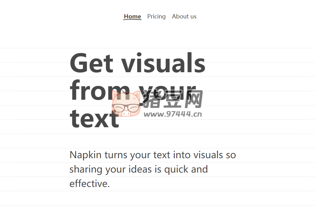Napkin：AI 将文字转可视化工具