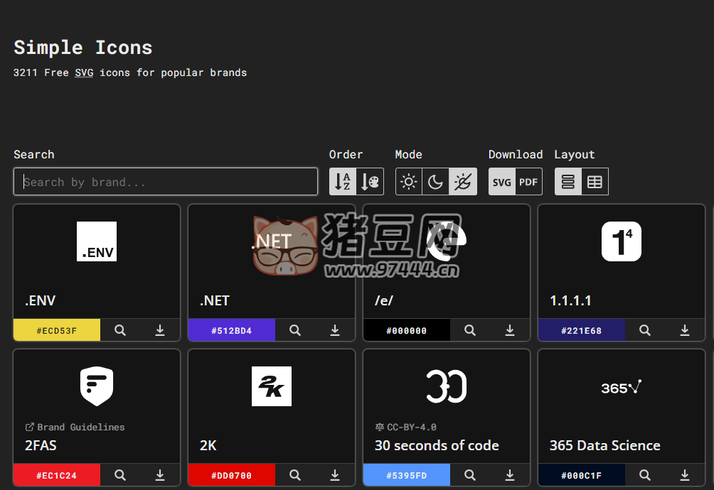 Simple Icons：全球热门品牌的 SVG 图标库