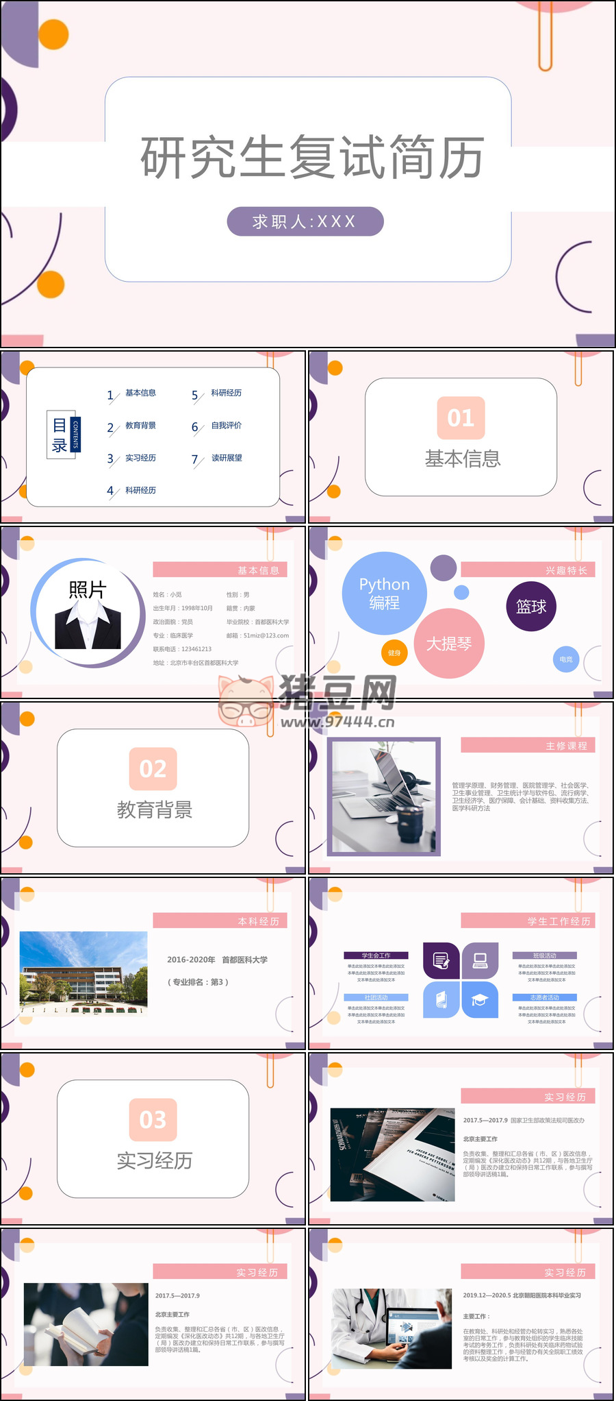 94 套考研复试 PPT 资料