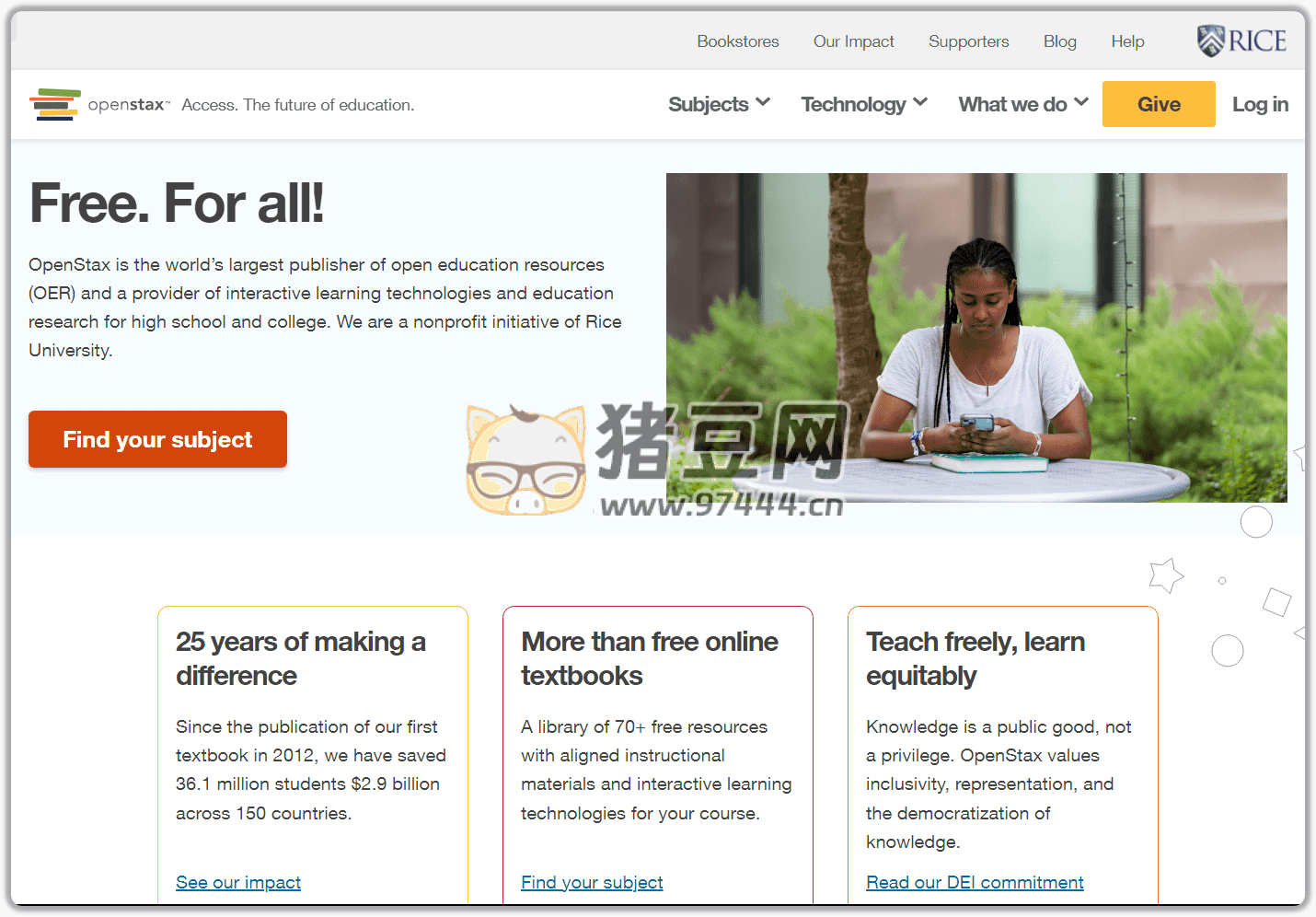 OpenStax：国外的免费教育网站