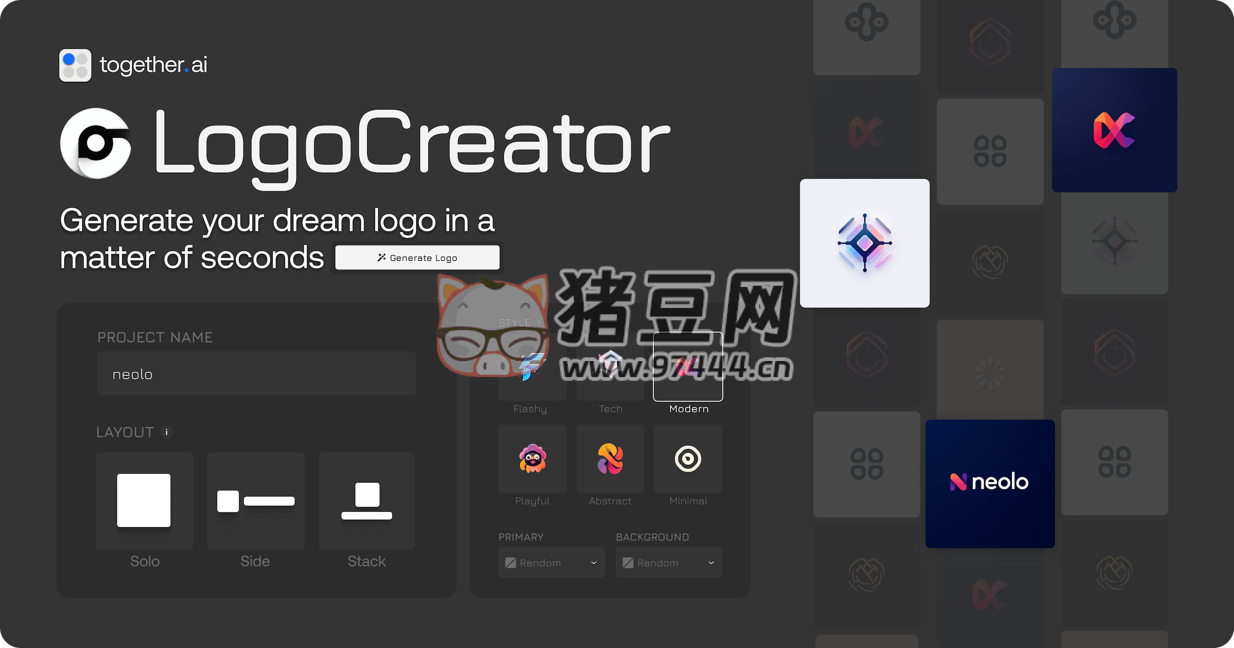 Logocreator：免费在线 AI logo 生成器