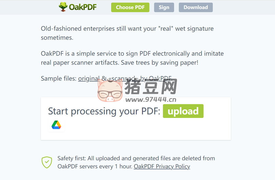 OakPDF：在线 PDF 转换工具