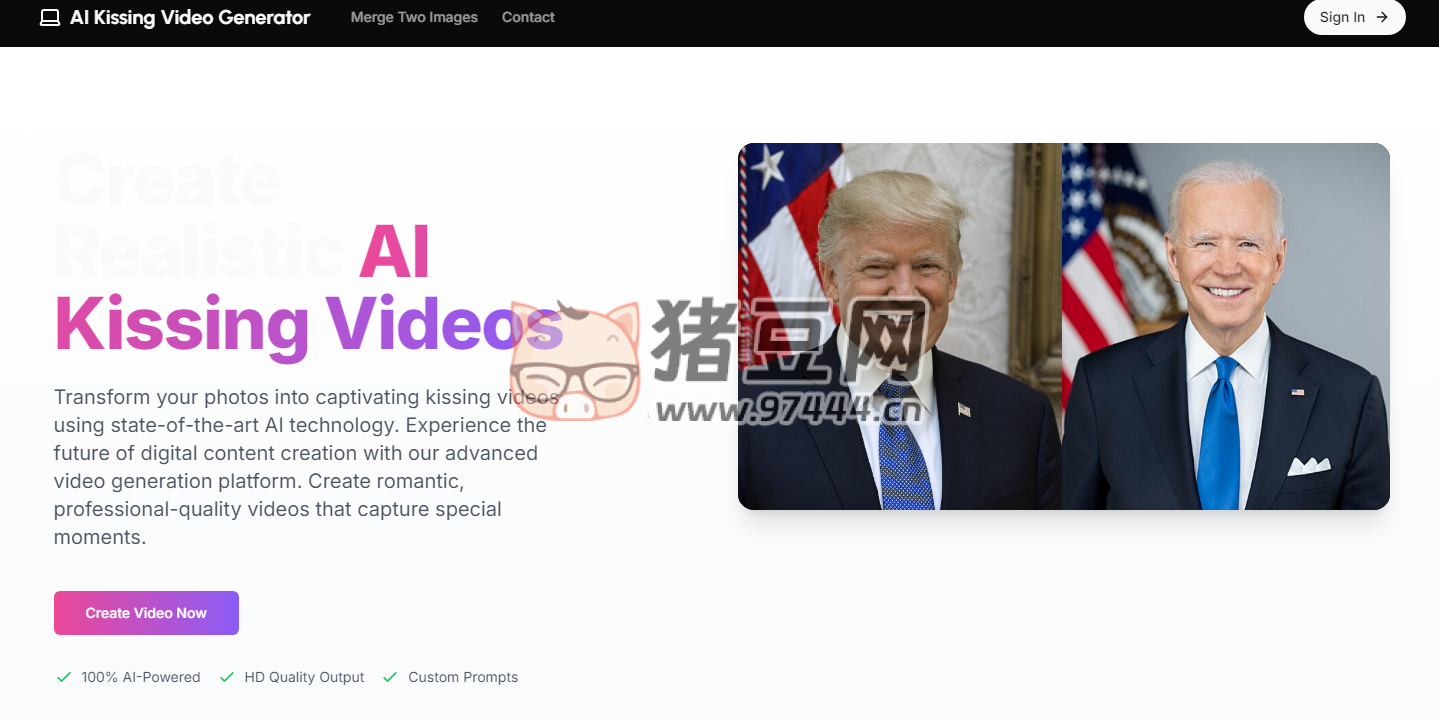 AI Kissing Video Generator：AI 接吻视频生成器