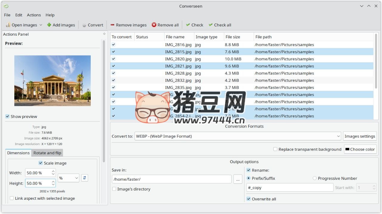 Converseen：开源跨平台批量图像处理器