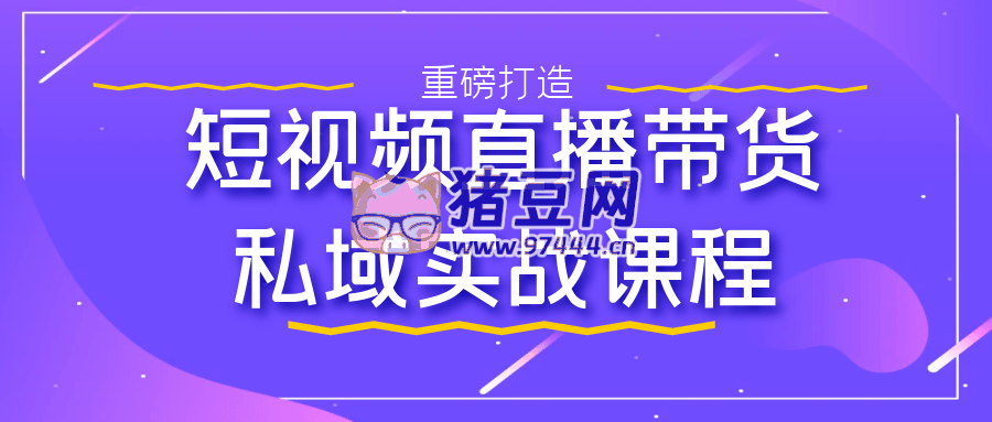 短视频直播带货私域实战课程