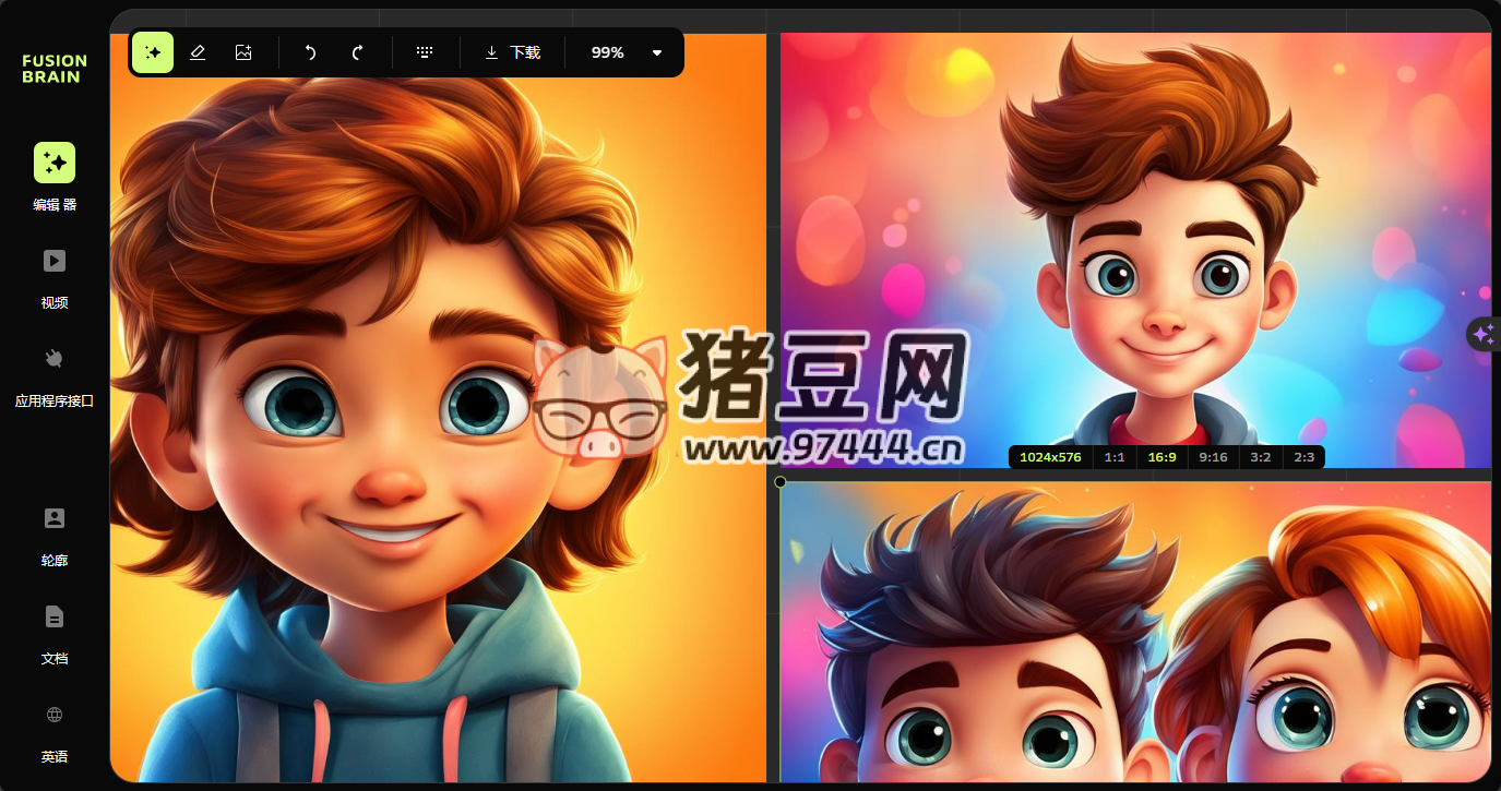 Fusion Brain：文本生成图片和视频，免费，快速，国内可用