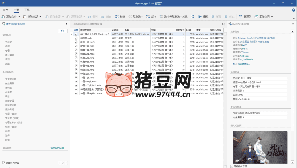 Metatogger 音频文件标签编辑器 v7.6.1.1