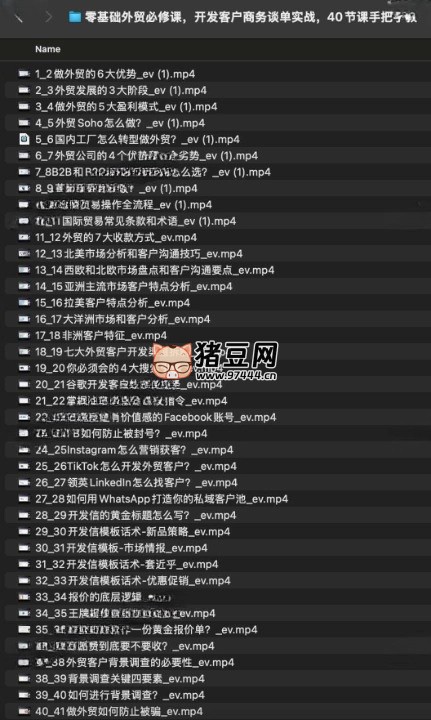 零基础外贸必修课，开发客户商务谈单实战，40 节课手把手教
