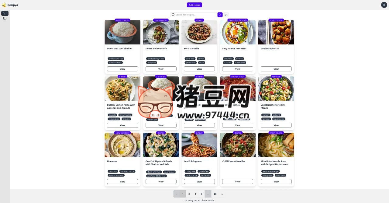 Recipya：功能强大的开源食谱管理器