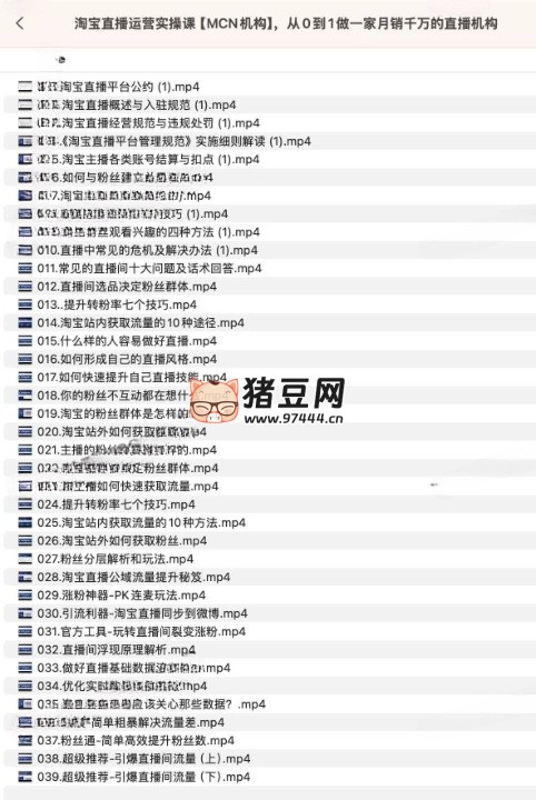 淘宝直播运营实操课【MCN 机构】，从 0 到 1 做一家月销千万的直播机构