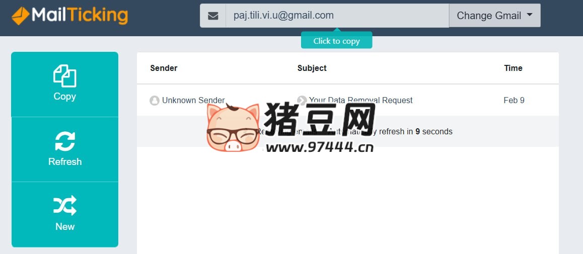 MailTicking：一个提供临时 Gmail 邮箱服务的网站